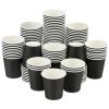Wuadua 100 Pack 3 oz Black Disposable Paper Cups - Sturdy and Leak-Proof for Parties, Events, Office, Home Use Disposable Mouthwash Cups - Ideal for Hot/Cold Drinks, Smooth Rim Design, Eco-Friendly view 1