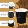 Wuadua 100 Pack 3 oz Black Disposable Paper Cups - Sturdy and Leak-Proof for Parties, Events, Office, Home Use Disposable Mouthwash Cups - Ideal for Hot/Cold Drinks, Smooth Rim Design, Eco-Friendly view 3