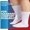 2 Pairs Extra Wide Socks For Swollen Feet, Non-Slip Hospital and Diabetic Socks for Men and Women view 2