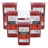1 Quart | Biohazard Needle and Syringe Disposal Sharps Container with Flip Lid | for Diabetics - Pack of 5 view 1
