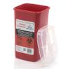 1 Quart | Biohazard Needle and Syringe Disposal Sharps Container with Flip Lid | for Diabetics - Pack of 5 view 3