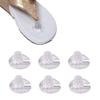 3 Pairs Non-Slip Silicone Thong Sandal Toe Guards Cushions Anti-Skid Flip-Flops Toe Protectors Transparent view 1