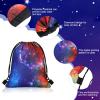 Lothee 30 Pcs Galaxy Party Favor Bags Space Drawstring Bags Starry Night Sky Backpack Galaxy Treat Candy Birthday Party Supplies for Kids Gifts view 4
