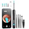 Ear Wax Removal Tool Camera, R1 Upgraded Anti-Fall Off Eartips Ear Cleaner, Wireless Otoscope with 1080P Waterproof Ear Camera, Earwax Removal Kit for iPhone, Android, Black view 1