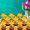 12 Pcs Mexican Fiesta Dessert Cupcake Toppers Taco Cupcake Toppers for Mexican Themed Party Decorations view 3