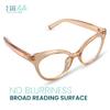 2SeeLife Oversized TR-90 Cat Eye Reading Glasses for Women  Narrow-Medium Fit, Durable and Sturdy Frame, Premium Readers, Champagne, +3.50 view 2