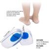 AMIAWIT Gel Heel Cups Plantar Fasciitis Inserts - Silicone Heel Cup Pads for Bone Spurs Pain Relief Protectors of Your Sore or Bruised Feet Best Insole Gels, Blue US 7-12 view 2