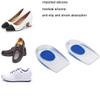 AMIAWIT Gel Heel Cups Plantar Fasciitis Inserts - Silicone Heel Cup Pads for Bone Spurs Pain Relief Protectors of Your Sore or Bruised Feet Best Insole Gels, Blue US 7-12 view 3