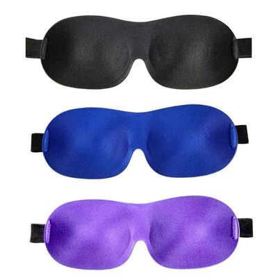3 PCS Kids Men Women Sleep Mask Sleep Eye Mask Plane Travel Nap Night Sleeping Contoured Blinder Super Soft Blindfold Eye Cover Eyeshade with Earplugs