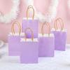 DjinnGlory 60 Pack Mini Purple Paper Gift Bags with Handles, 6.3 x 4.7 x 2.75 Inch Tiny Lavender Bags for Birthday, Wedding, Baby Shower, Easter, Party Favors view 2