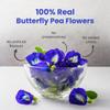 BLUE TEA - Butterfly Pea Flower Tea - 100 Count - Pyramid Plant Based Tea Bag | ANTIOXIDANT RICH | Tea Gift - Herbal Tea - Flower Based - Caffeine Free - Non-Bitter | Zipper Pack view 4