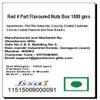 Ghasitaram Gifts Rakhi Gifts for Brothers Dryfruit - Red 4 Part Flavoured Nuts Box 1000 GMS with 2 Pearl Rakhis view 3