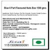 Ghasitaram Gifts Rakhi Gifts for Brothers Dryfruit - Blue 6 Part Flavoured Nuts Box 1500 GMS with 2 Pearl Rakhis view 4