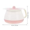 Housoutil 1PC Chamber Pot with Lid, Bedside Urinal Bottle with Cover and Handle, Bucket Potty Urine Pots to, Suitable for Household Pregnant Elderly Adults (Pink) view 2