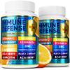 12 in 1 Immune Defense Vitamins - Immune Support Supplement w/VIT D3, Vitamin , Zin, Echinacea, Elderberry, Ginger &More - Natural Immunity System Booster - Immune & Muscle Health 120cs view 1