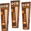 20 x OCB Virgin Unbleached Cones King Size Rolling Paper (60 Cones Total) view 2