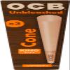 20 x OCB Virgin Unbleached Cones King Size Rolling Paper (60 Cones Total) view 3