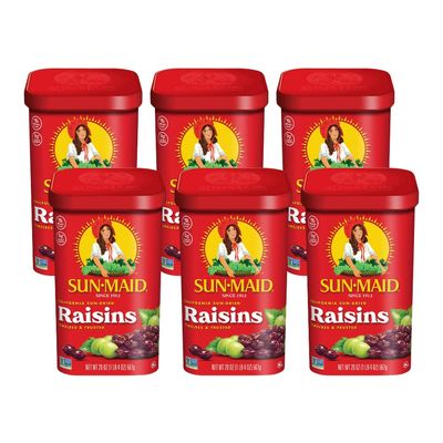 Sun-Maid Raisins Canister (20 Ounce, Pack of 6)