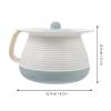 1PC Chamber Pot with Lid, Bedside Urinal Bottle with Cover and Handle, Bucket Potty Urine Pots to, Suitable for Household Pregnant Elderly Adults (Light Blue) view 3
