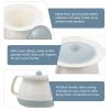 1PC Chamber Pot with Lid, Bedside Urinal Bottle with Cover and Handle, Bucket Potty Urine Pots to, Suitable for Household Pregnant Elderly Adults (Light Blue) view 4