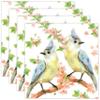 Gift Boutique 100 Bird Cocktail Beverage Napkins Disposable Paper Birds on Branches with Flowers Dessert Napkin Spring Summer Birthday Party Supplies view 1