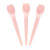 [96 Count]Bellefino Disposable Ice Cream Spoon, Plastic Gelato Spoon for Dessert, Square Front Tip, Pink Spoons [2 Packs, Pink] view 1