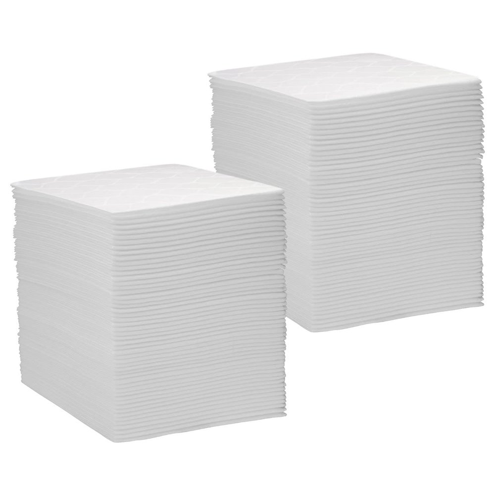 Diplastible Linen-Feel Disposable Hand Towels (100 Count) Soft And Absorbent Cloth-like Dinner Paper Guest Napkins For Homes, Parties, Weddings, or Events