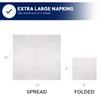 Diplastible Linen-Feel Disposable Hand Towels  (200 Count) Soft And Absorbent Cloth-like Dinner Paper Guest Napkins For Homes, Parties, Weddings, or Events view 3