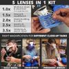 Vision Aid Expert Edition Magnifying Glasses with USB Rechargeable LED Light and Storage Case Hands Free Head Magnifier for Hobby Painting Close Work view 4