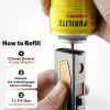 cgaplus Cigar Torch Lighter with Cigar Stand on Top Four Jet Flame Butane Refillable Cigar Lighter with Punch(Black) view 4