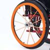 1 Pair 24-inch Rear Wheel Sports Wheelchair Non-Slip Wear-Resistant Silicone Hand Push Cover, Hand Wheel Snare Pads,Orange view 1