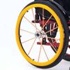 1 Pair 24-inch Rear Wheel Sports Wheelchair Non-Slip Wear-Resistant Silicone Hand Push Cover, Hand Wheel Snare Pads,Yellow view 1