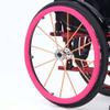 1 Pair 24-inch Rear Wheel Sports Wheelchair Non-Slip Wear-Resistant Silicone Hand Push Cover, Hand Wheel Snare Pads,Pink view 1