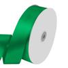 1-1/2" Wide x 100 Yards Wide Green Satin Ribbon Solid Fabric Ribbons Roll for Valentine's Day Crafts Chair Sash Gift Wrapping, Invitation Cards, Floral Sewing Party (Green) view 1