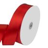 1-1/2" Wide x 100 Yards Single Face Polyester Satin Ribbon, Red Satin Ribbon for Crafts, Gift, Hair Bows, Wedding Party Decoration, Bow Making & Other Projects (Red) view 1