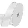 1-1/2" Wide x 100 Yards Single Faced Satin Ribbon - White, Use for Bows, Bouquets, Gift Wrapping, Wedding Decorations, Floral Arrangements view 1