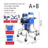 BBZY Foldable Upright Walker for Kids with Seat Cushion and Backrest Height Adjustable Fall-Proof Rollator Walking Aids Weight 265lbs view 3