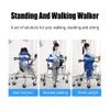 BBZY Foldable Upright Walker for Kids with Seat Cushion and Backrest Height Adjustable Fall-Proof Rollator Walking Aids Weight 265lbs view 4