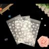 UUYYEO 100 Pcs Daisy Flower Self Sealing Bags Cello Cellophane Bags Self Adhesive Candle Soap Cookie Bags Poly Treat Bags White view 3