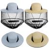 Sucrain 2 Pack Mosquito Head Net Hat Sun Hat Garden Bug Hat with Hidden Net Mesh for Outdoor Gardening Beekeeping view 2