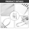 Tenare 12 Pcs Small Gift Bags Mini Metallic Paper Bag Bulk Tiny with Handle Tissue Paper for Gift Wrapping Happy Valentines Day Chinese New Year Birthday Party(7 x 4 x 9 Inch,White Silver) view 3