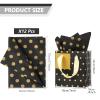 Tenare 12 Pcs Small Gift Bags Mini Metallic Paper Bag Bulk Tiny with Handle Tissue Paper for Gift Wrapping Happy Valentines Day Chinese New Year Birthday Party(7 x 4 x 9 Inch,Black Gold) view 2