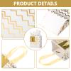Tenare 12 Pcs Small Gift Bags Mini Metallic Paper Bag Bulk Tiny with Handle Tissue Paper for Gift Wrapping Happy Valentines Day Chinese New Year Birthday Party(7 x 4 x 9 Inch,White Gold) view 3