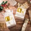 Tenare 12 Pcs Small Gift Bags Mini Metallic Paper Bag Bulk Tiny with Handle Tissue Paper for Gift Wrapping Happy Valentines Day Chinese New Year Birthday Party(7 x 4 x 9 Inch,White Gold) view 4