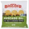 Boulder Canyon Avocado Oil Cut Sea Salt & Cracked Pepper Potato Chips, 5.25 oz (Pack of 12) view 1