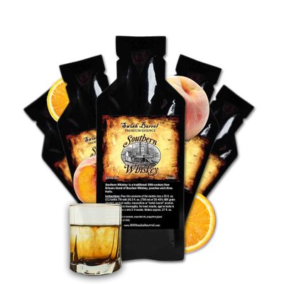 Southern Whiskey Flavor Premium Essence | Bootleg Kit Refills | Thousand Oaks Barrel Co. | Gourmet Flavor for Cocktails Mixers and Cooking | 20ml .65oz 5-Pack