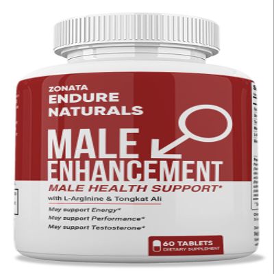 Zonata Endure Naturals Strength Support, Endura Naturals Male Enhancing Supplement - Endura Naturals Male Pills - 60 Count