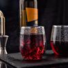 SUT 32 Pack 12oz Silver Rimmed Plastic Wine Glasses Stemless, Disposable Wine Cups with Premium Quality, Reusable, Unbreakable, Crystal, Shatterproof and BPA-Free, Perfect for Party, Wedding, Picnic view 4