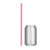 Disposable Tumbler Straws - 10 Inches Tall (Pink, 250) view 2