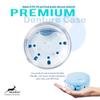 Mckkor Retainer Case, Retainer Cleaner Case, Definitely No-Leak Denture Case Denture Bath Box for Traveling Perfectly, Denture Cup with Strainer & Mirror(Blue) view 4